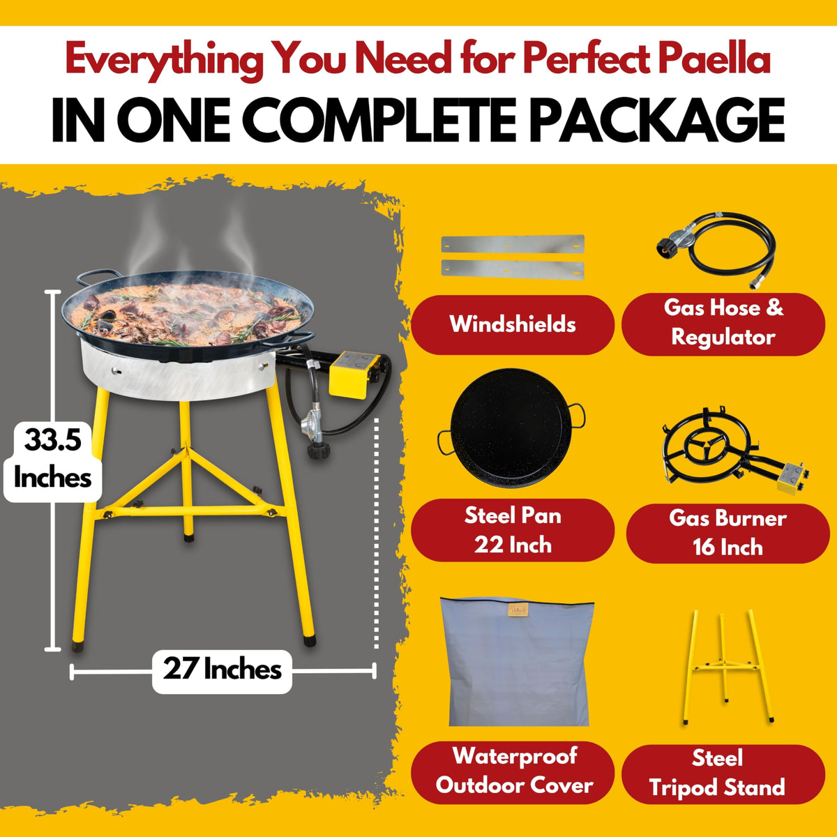 Paelluxe dual-burner propane stove ready for outdoor use.