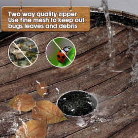 PAETAE rain barrel with pre-fixed base minimizes leaks at faucet