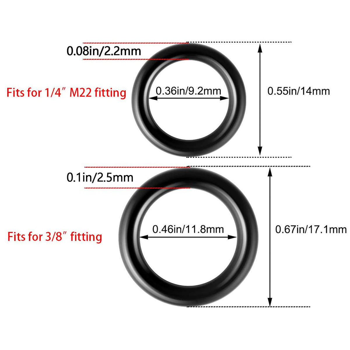 PAGOW 3/8-inch o-ring seal pack for reliable seals with compatible wands.