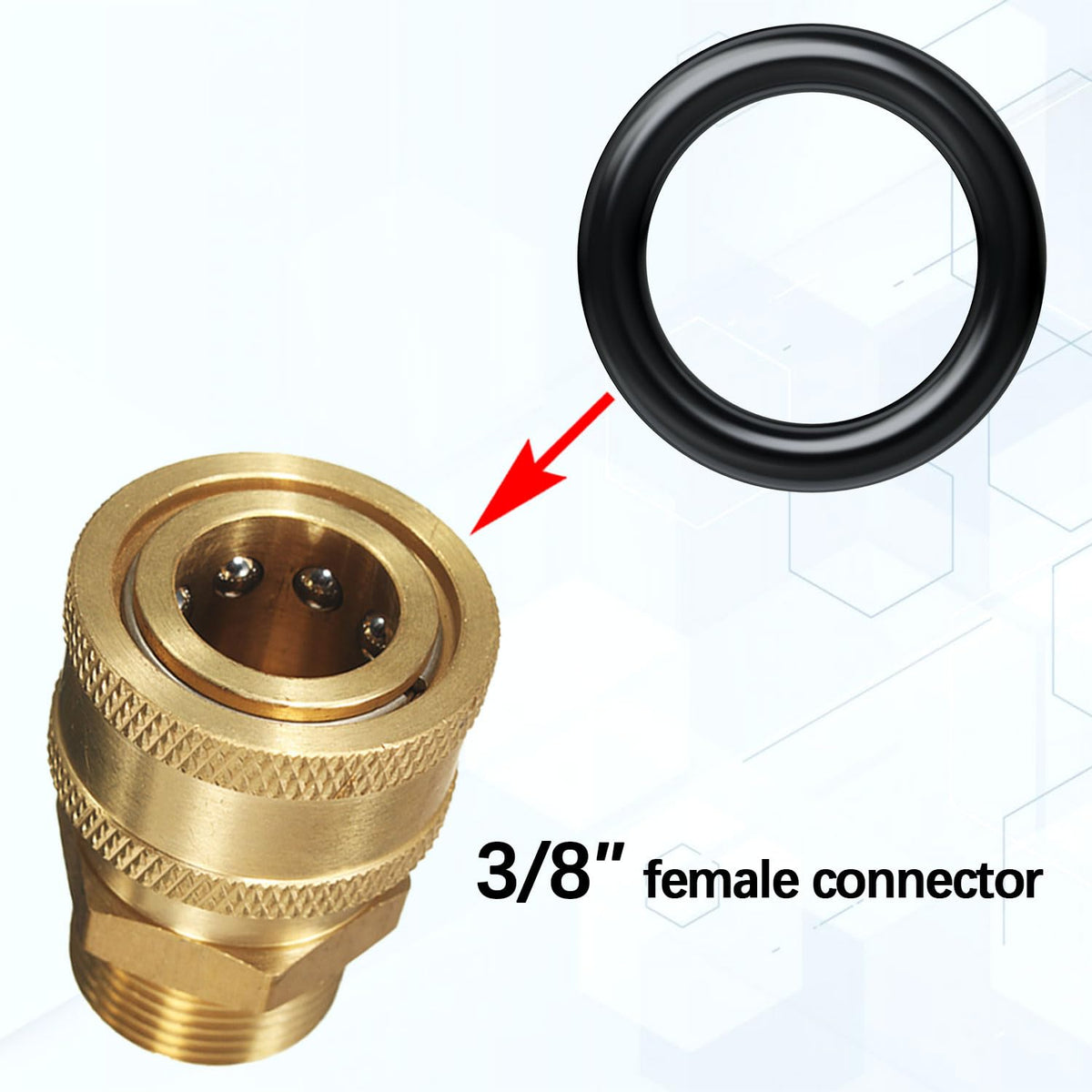 PAGOW o-rings 40-pack made from NBR rubber for tear resistance.