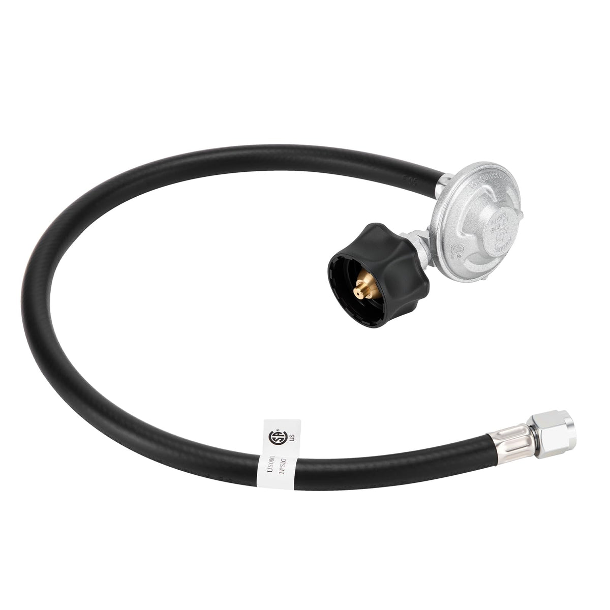 PAHTTO 25in hose and regulator kit for Weber assembly ensures reliable gas flow and secure fit.