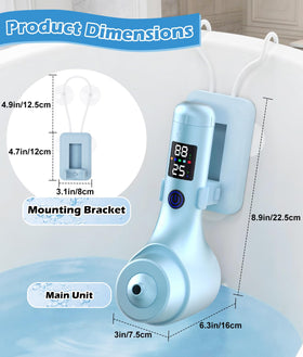 PAHTTO Bath Jet Spa LED display shows temperature and mode at a glance.