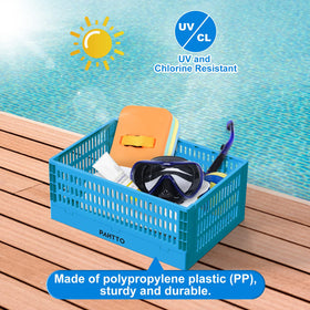 PAHTTO XL poolside basket open compartments keep towels and toys within reach