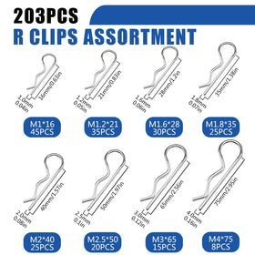 PAIGOIN R-clips lock securely, reducing loosening during vibration.