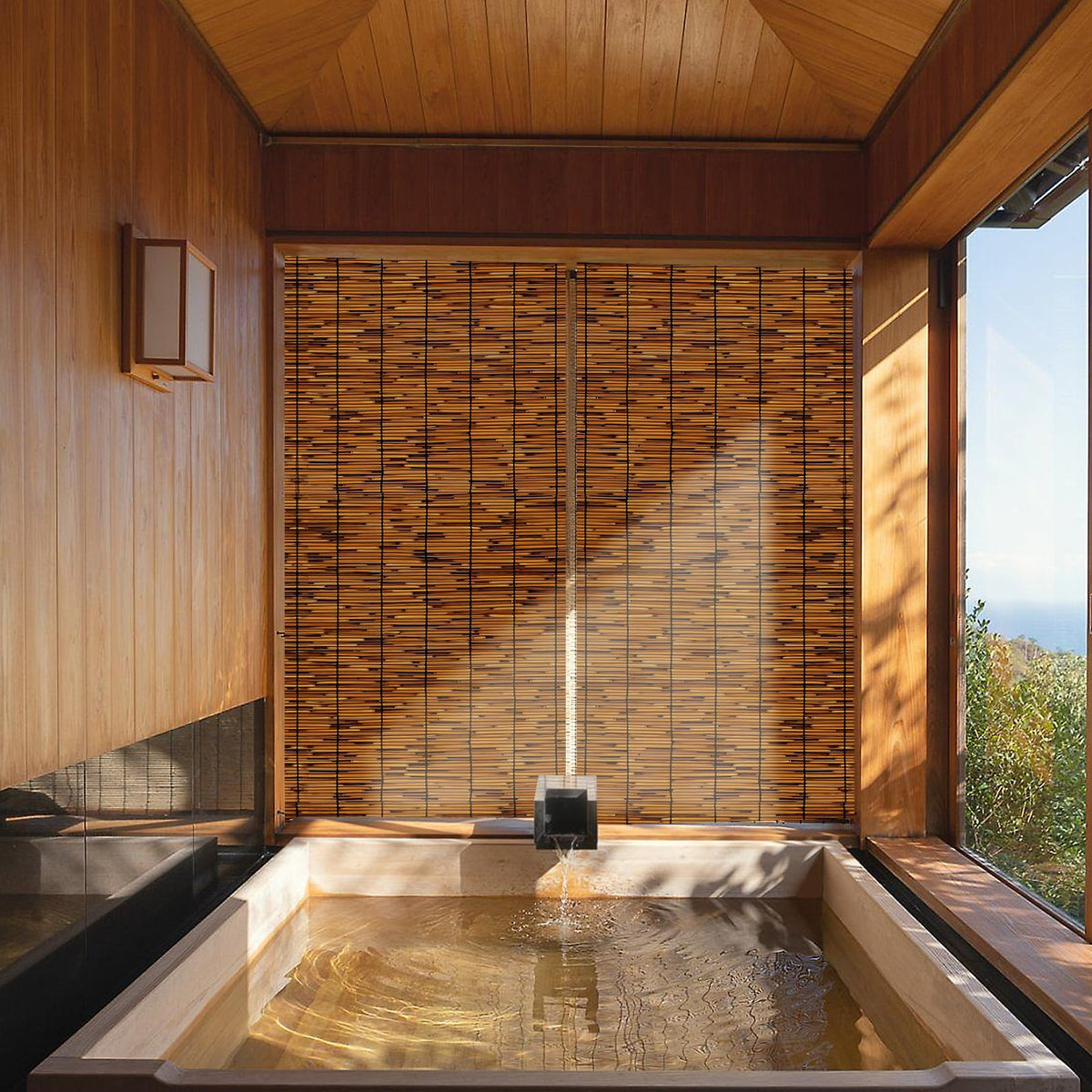 PAKNANO 13x6ft reed screen resists weather wear for year-round use.