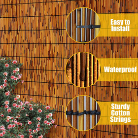 PAKNANO reed fence light-filtering panel helps you maintain natural daylight.