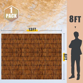 PAKNANO reed fence privacy screen balcony offering stylish seclusion and soft shade.