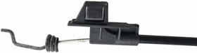 Palart drive control cable end assembly showing adjustable spring and T barrel.