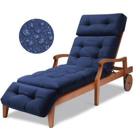 Oversized 74.4 inches length provides ample lounging space on most chairs.