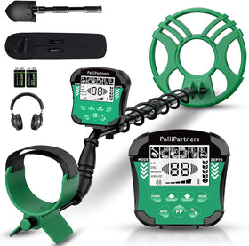 PalliPartners metal detector with a 10-inch coil for efficient beach detecting