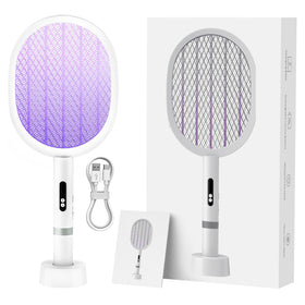 Palone electric fly swatter 4000v grid closeup for instant insect contact.