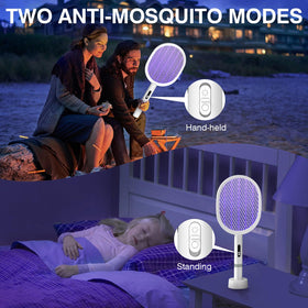 Detachable handle with battery enables flexible indoor outdoor use.