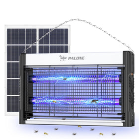 PALONE Solar Bug Zapper outdoor with 360° coverage shields patio from pests.