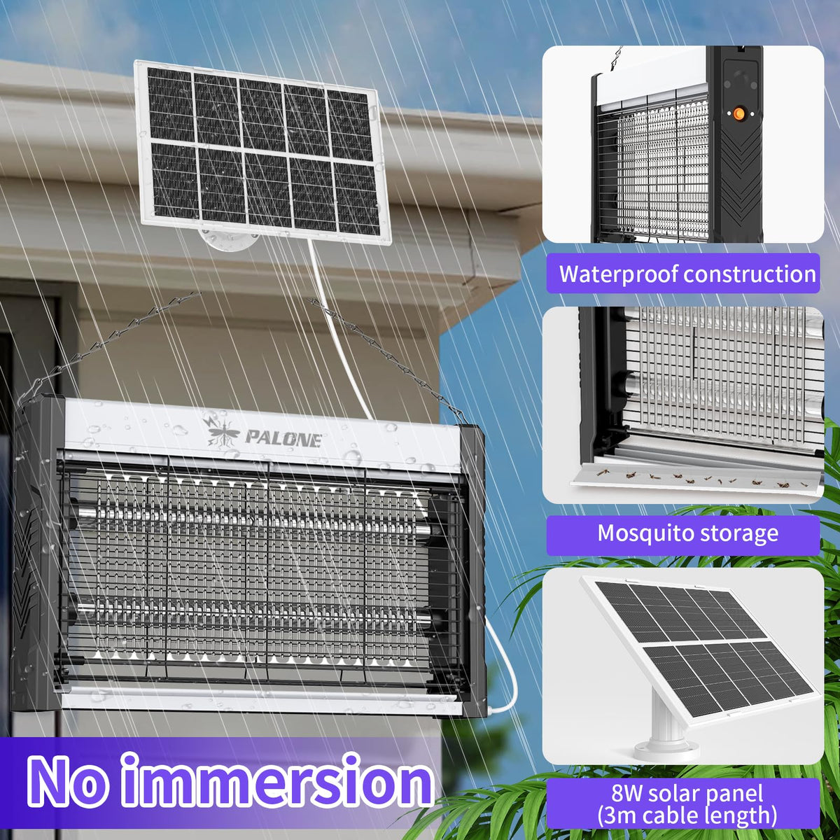 PALONE Zapper removable net simplifies cleaning after use.
