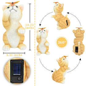 PaLuQiYa cat statue suits patios, balconies and yards elegantly