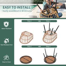 Pamapic removable-washable cushions ensure easy outdoor care.