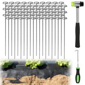 PAMASE 12-inch circle-top landscape stake for steady driving and edging.