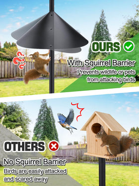 PAMASE 5-prong ground base insert stabilizes the stand against wind.