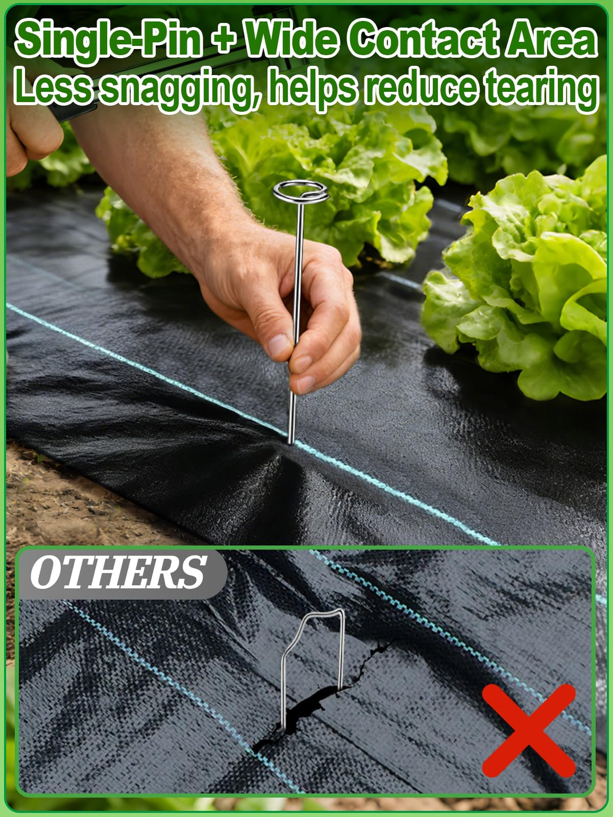 PAMASE 60-piece circle-top stake kit for quick installations.