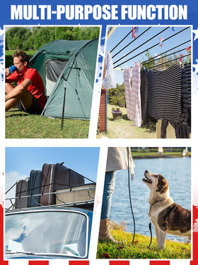Pamase flag rope kit suitable for backyard flags, porches, and events.