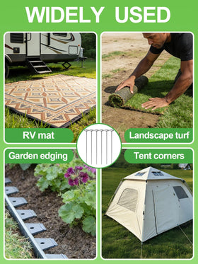 PAMASE garden edging setup supports sod seams and mulch covers.