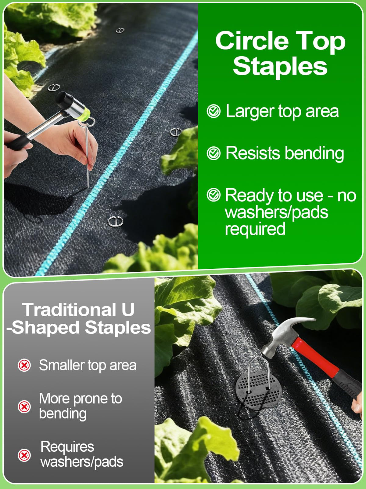 PAMASE pick hook included for easy pulling and adjustments.