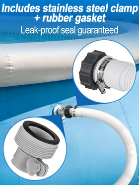 PAMASE saltwater system-ready adapter fits above-ground pool saltwater systems
