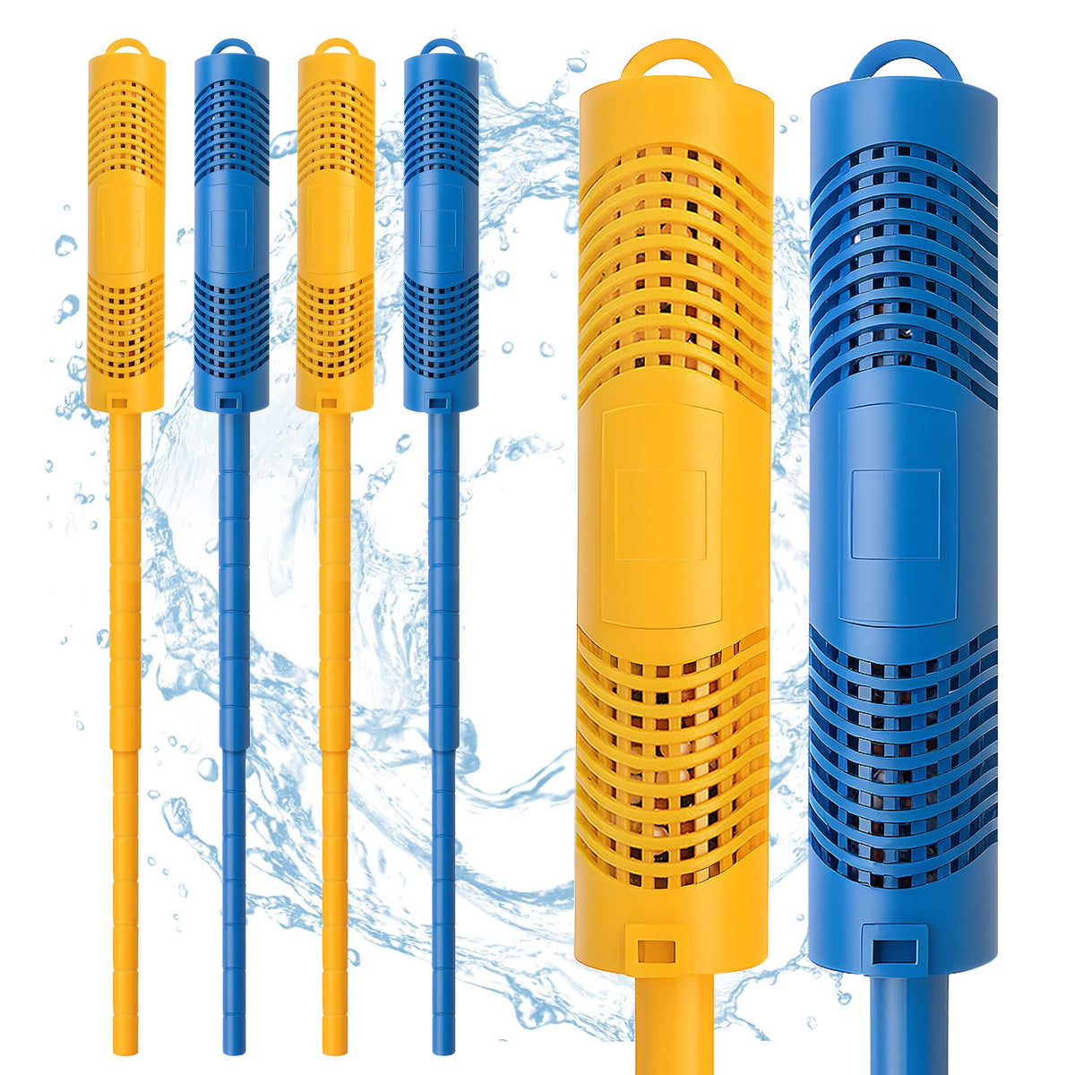 PAMASE spa mineral sticks in blue yellow packaging ready for use.