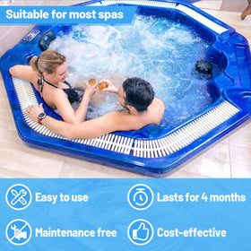 PAMASE mineral sticks placed in spa filter for easy maintenance.