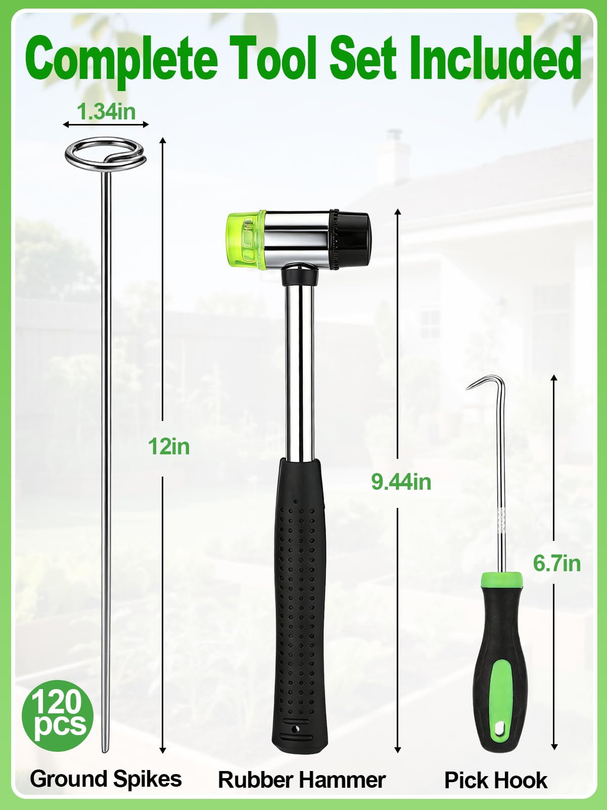 PAMASE weed barrier stakes edge garden beds neatly