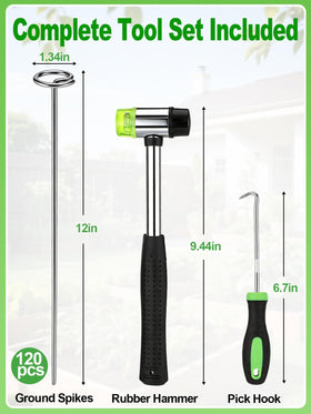 PAMASE weed barrier stakes edge garden beds neatly
