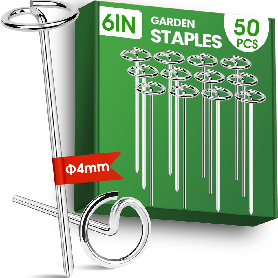Pamofuper landscape fabric pins with round head design for secure fabric hold.