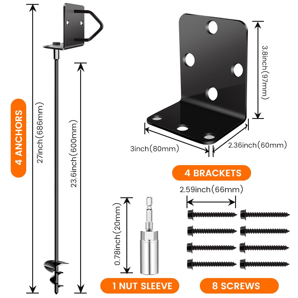 Anchors demonstrate compatibility with different soils for versatile use.