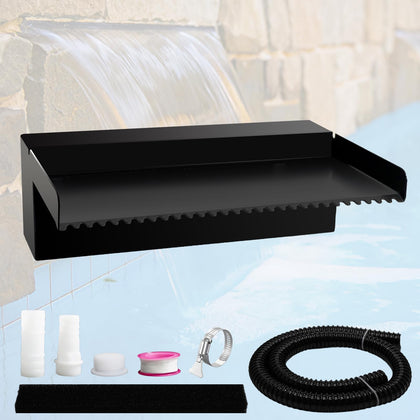Pamopamo pool waterfall spillway enhances outdoor pools with a cascading water feature