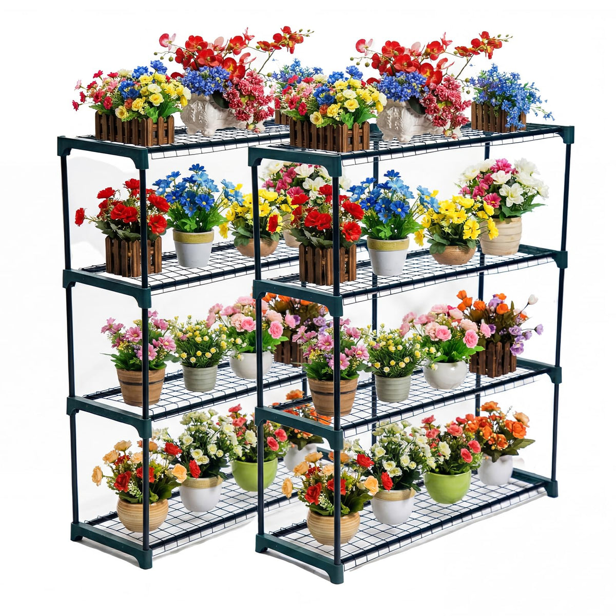 Panana easy-assembly shelving setup, no tools required.
