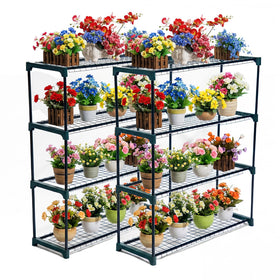 Panana easy-assembly shelving setup, no tools required.