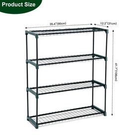 Panana two-pack plant shelves on patio setup saves space.