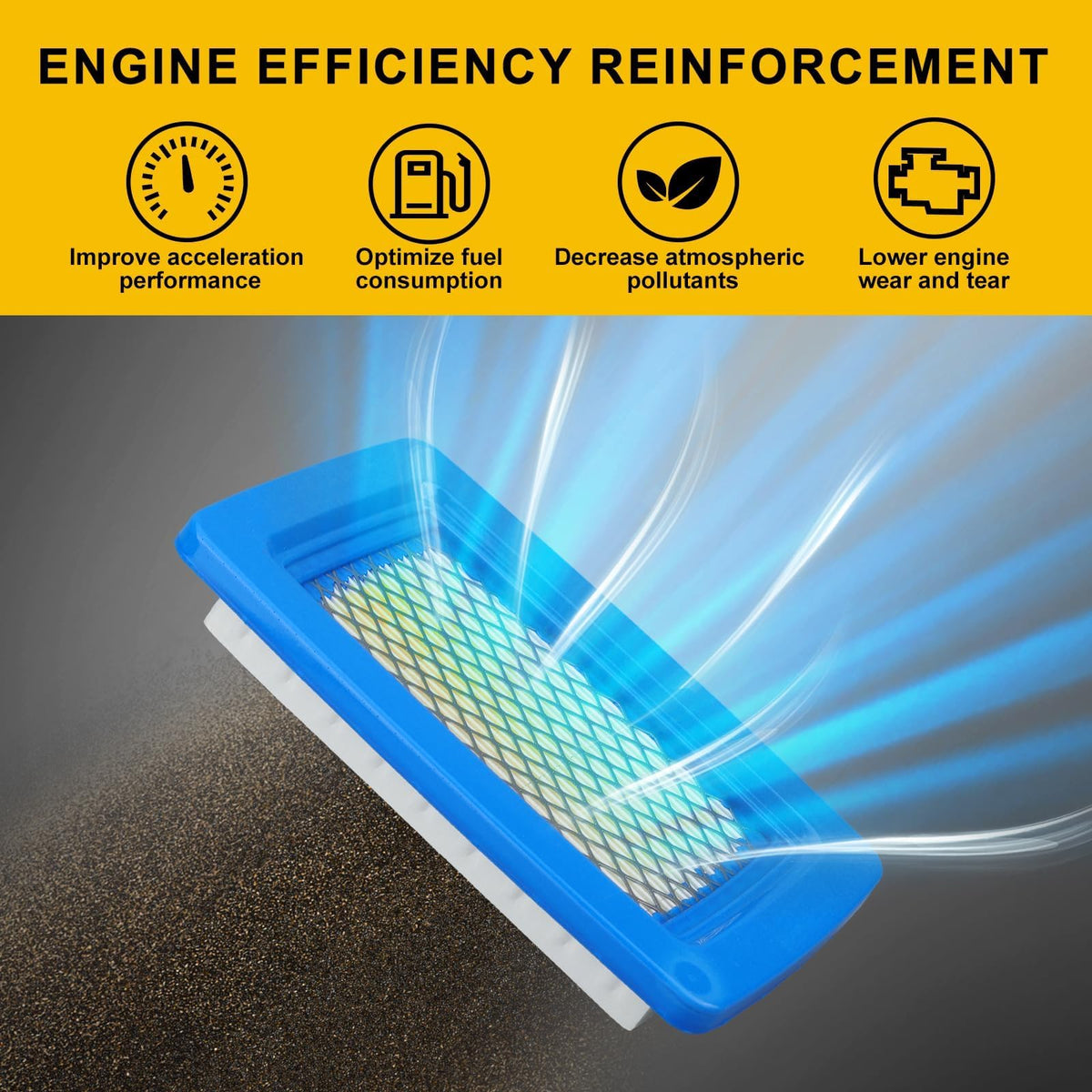 Panari A226000410 air filter for Echo PB760LNT ensures clean intake air