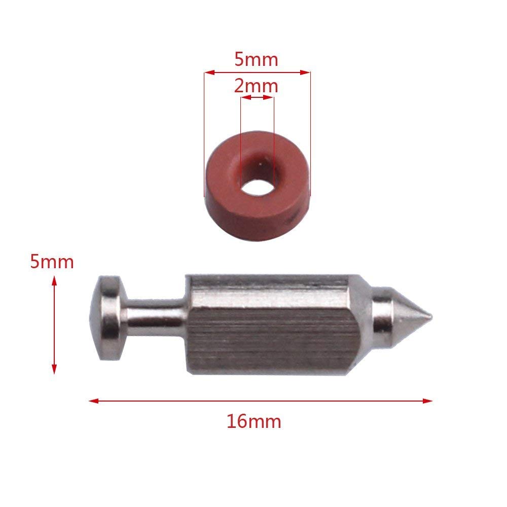 Panari carburetor float valve twelve-piece set for steady fuel flow.