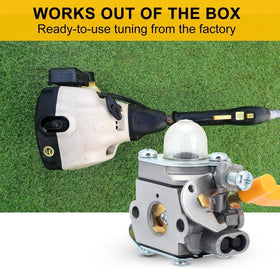 Panari CS26 carburetor top detail highlights brass parts and precision diaphragms.