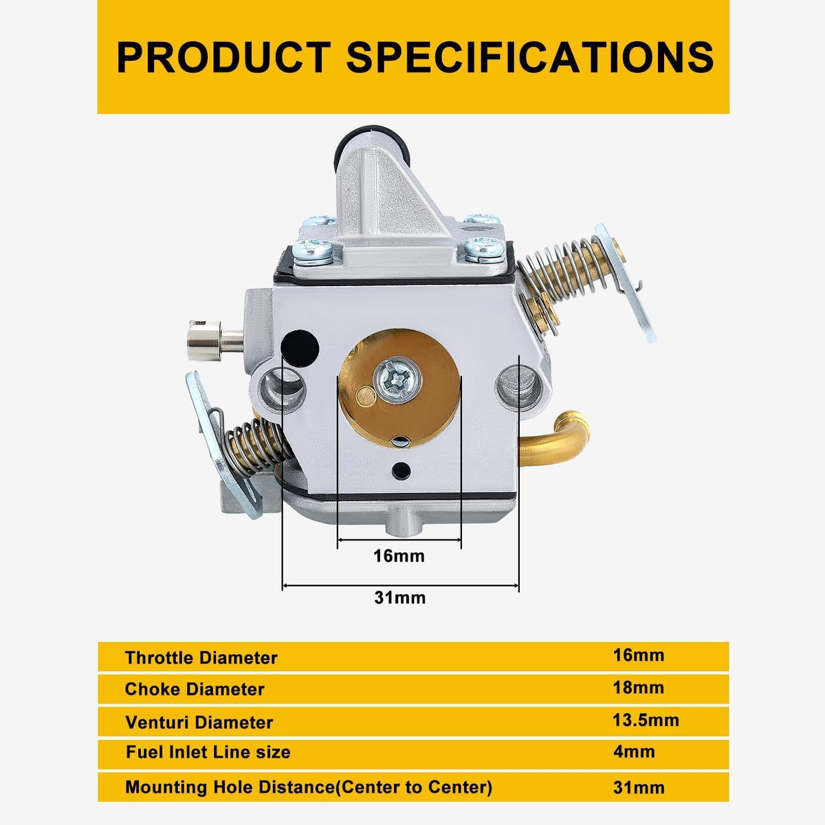 Panari MS170 carburetor fits STIHL 017-018 and MS170-MS180 range