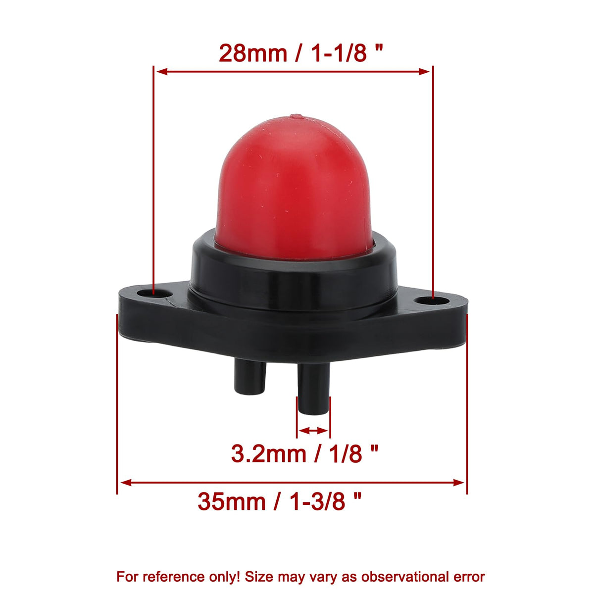 Panari primer bulb six-pack front view for easy inventory replacement