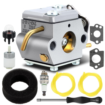 Panari Ryobi 725R carburetor kit ready for replacement and smoother starts.