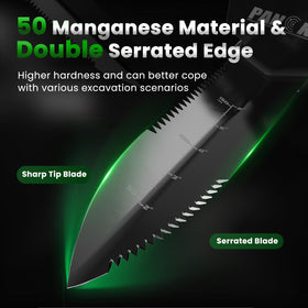PANCKY depth-measure scale helps gauge digging depth for precise planning.