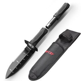 PANCKY metal detector shovel with extended handle for comfortable, versatile digging.