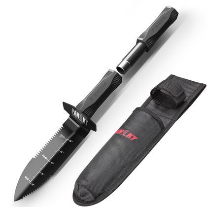 PANCKY metal detector shovel with extended handle for comfortable, versatile digging.