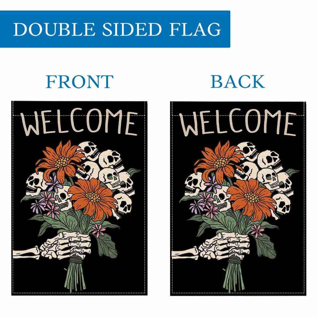 Pandicorn machine-washable Halloween flag for easy seasonal maintenance.