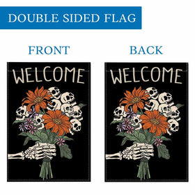 Pandicorn machine-washable Halloween flag for easy seasonal maintenance.