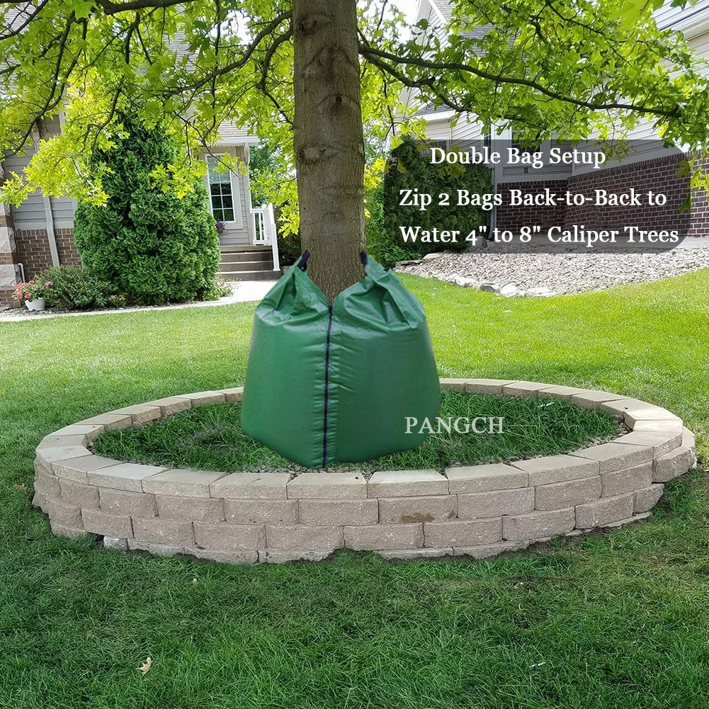 PANGCH tree watering bag durable material side view with weather-resistant PVC.