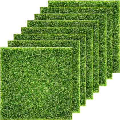 Pangda artificial grass 6x6 diorama tile for miniature landscapes and dollhouse scenes.